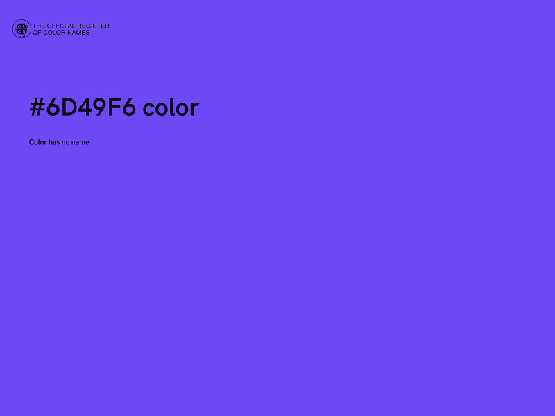 #6D49F6 color image