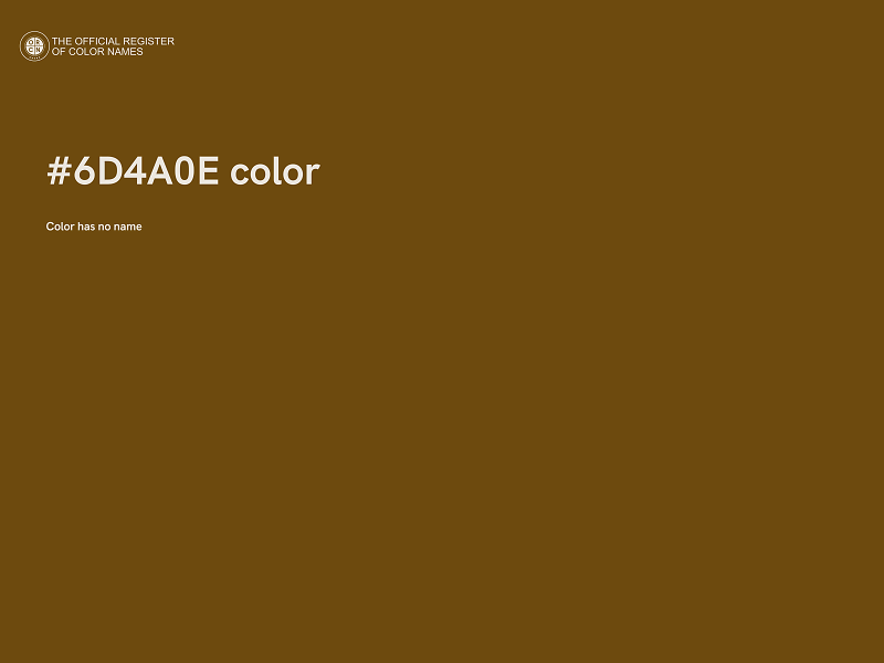 #6D4A0E color image
