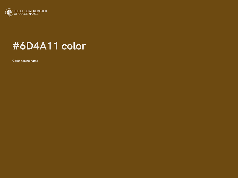 #6D4A11 color image