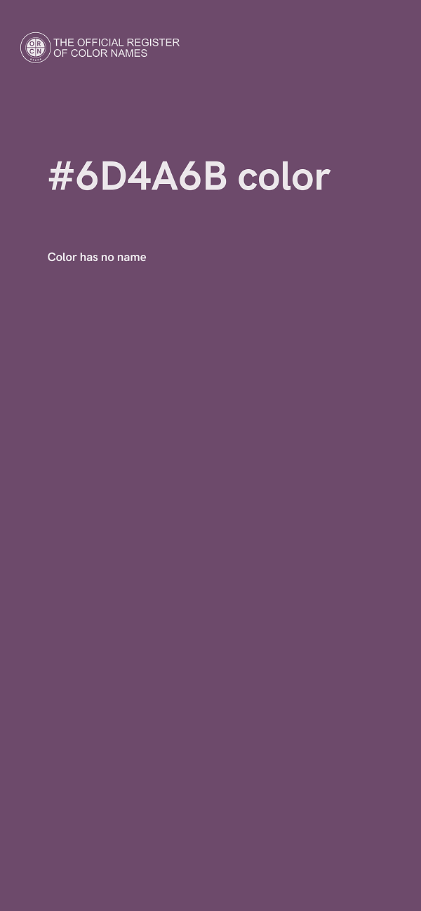 #6D4A6B color image