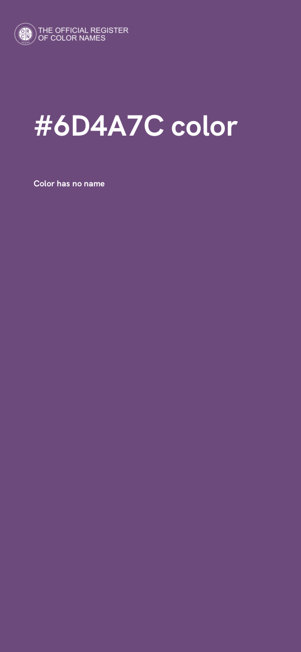 #6D4A7C color image