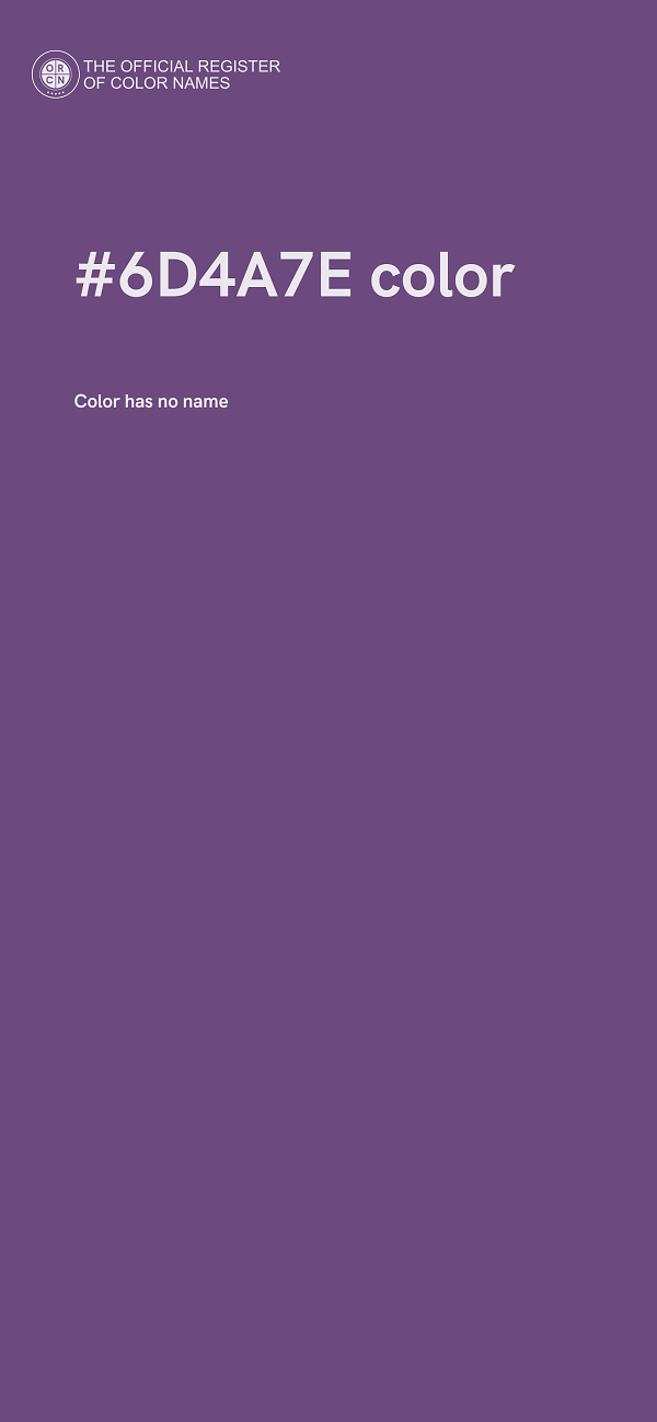 #6D4A7E color image
