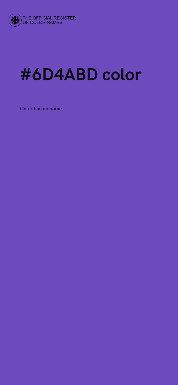 #6D4ABD color image