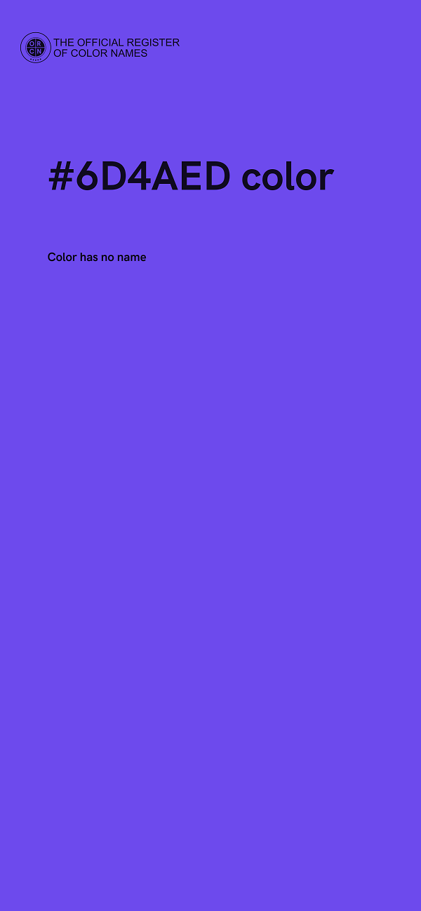 #6D4AED color image