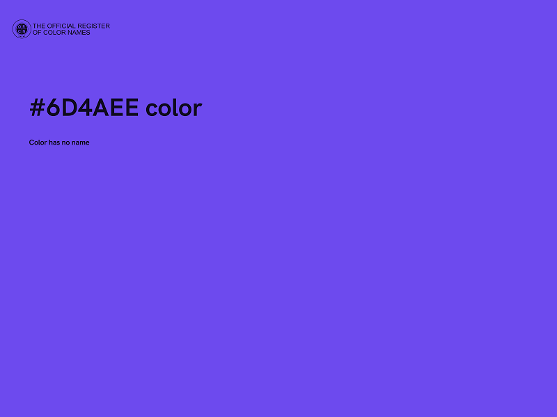 #6D4AEE color image