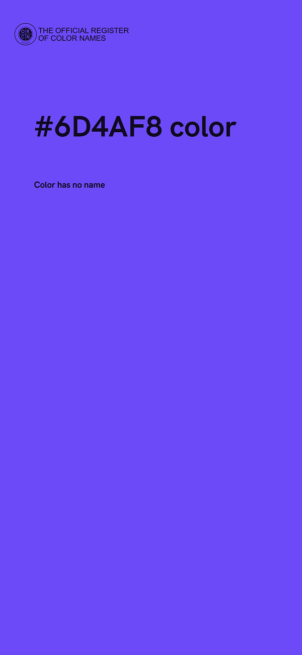 #6D4AF8 color image