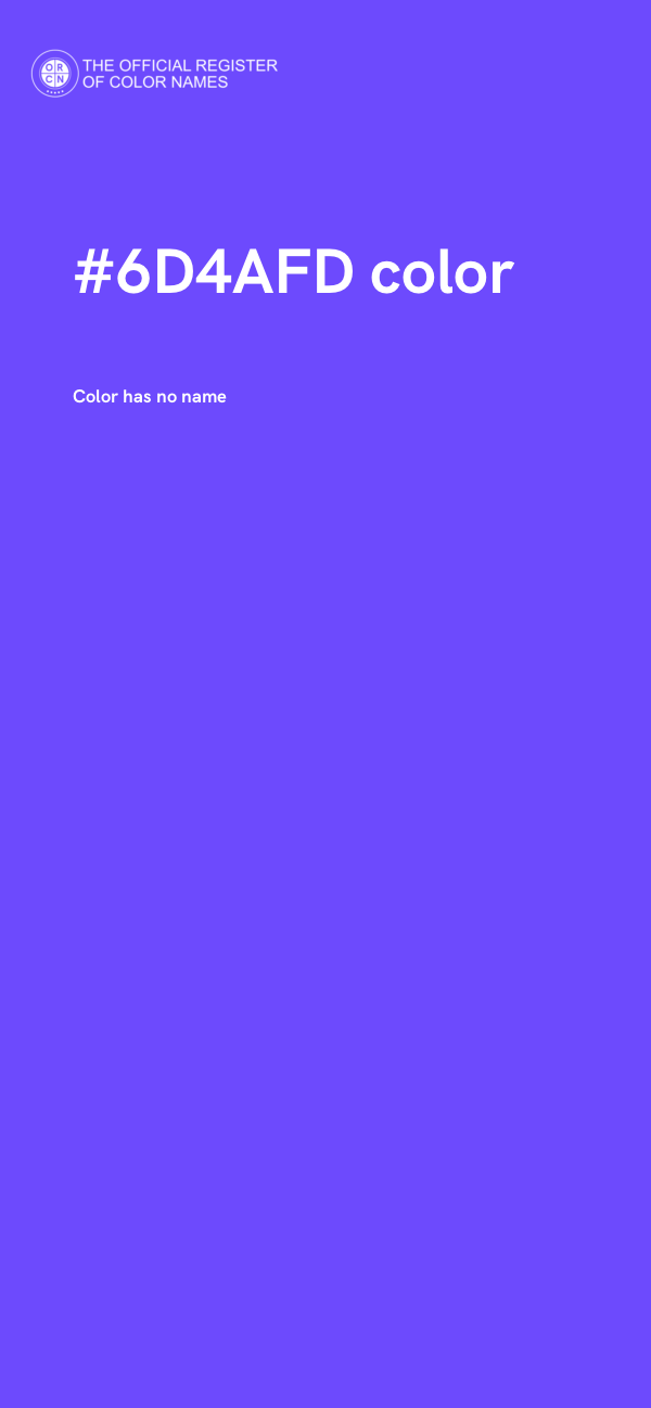 #6D4AFD color image