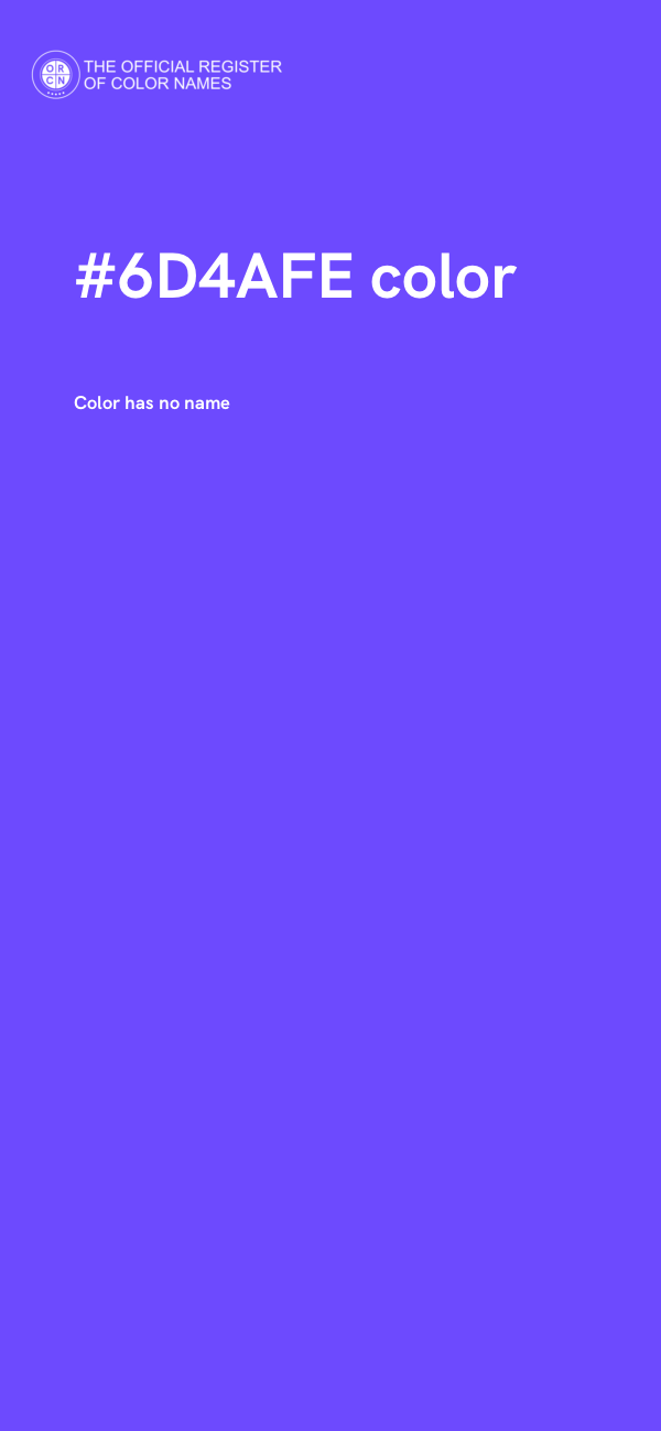#6D4AFE color image