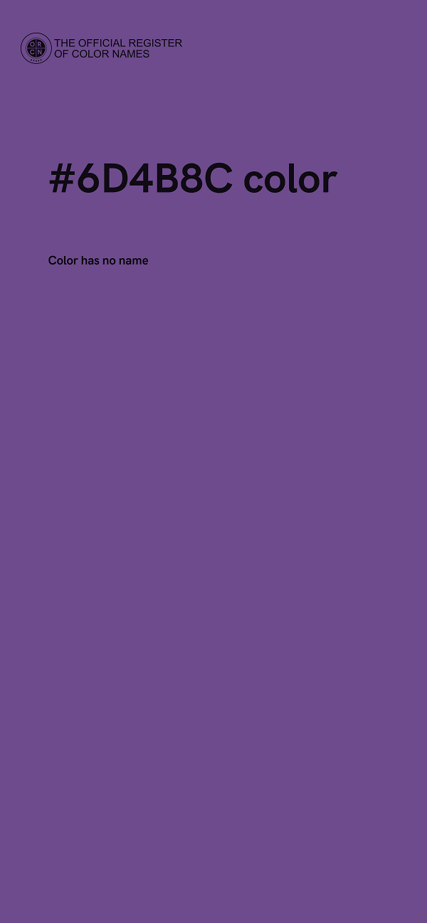 #6D4B8C color image