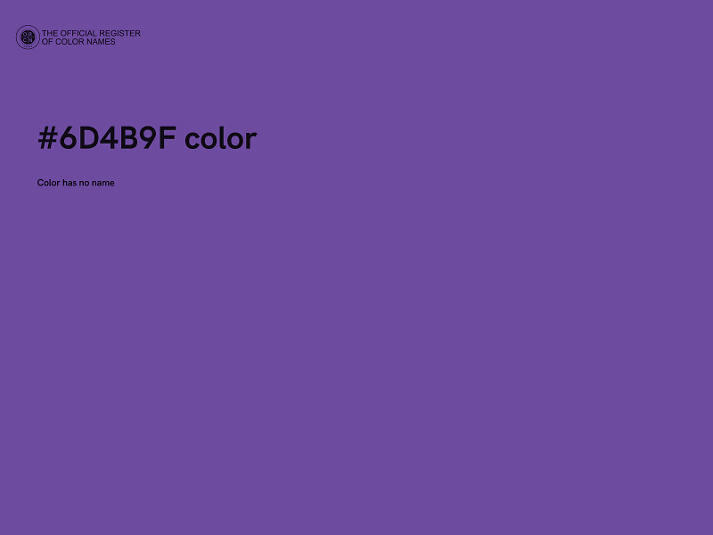 #6D4B9F color image