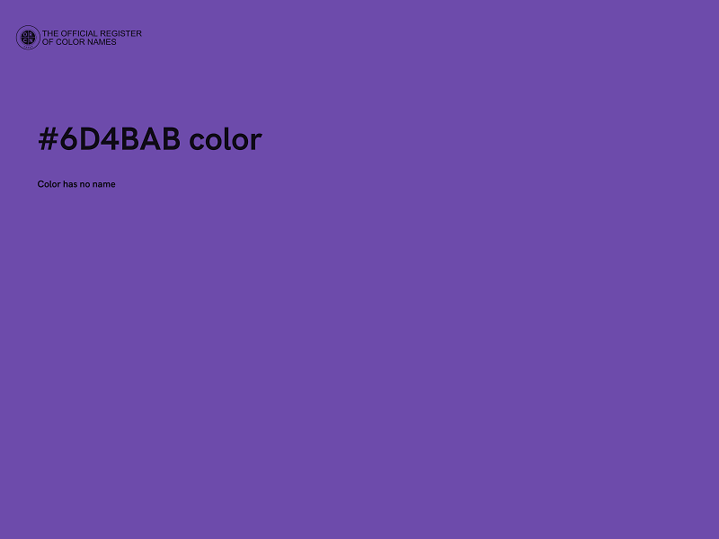 #6D4BAB color image