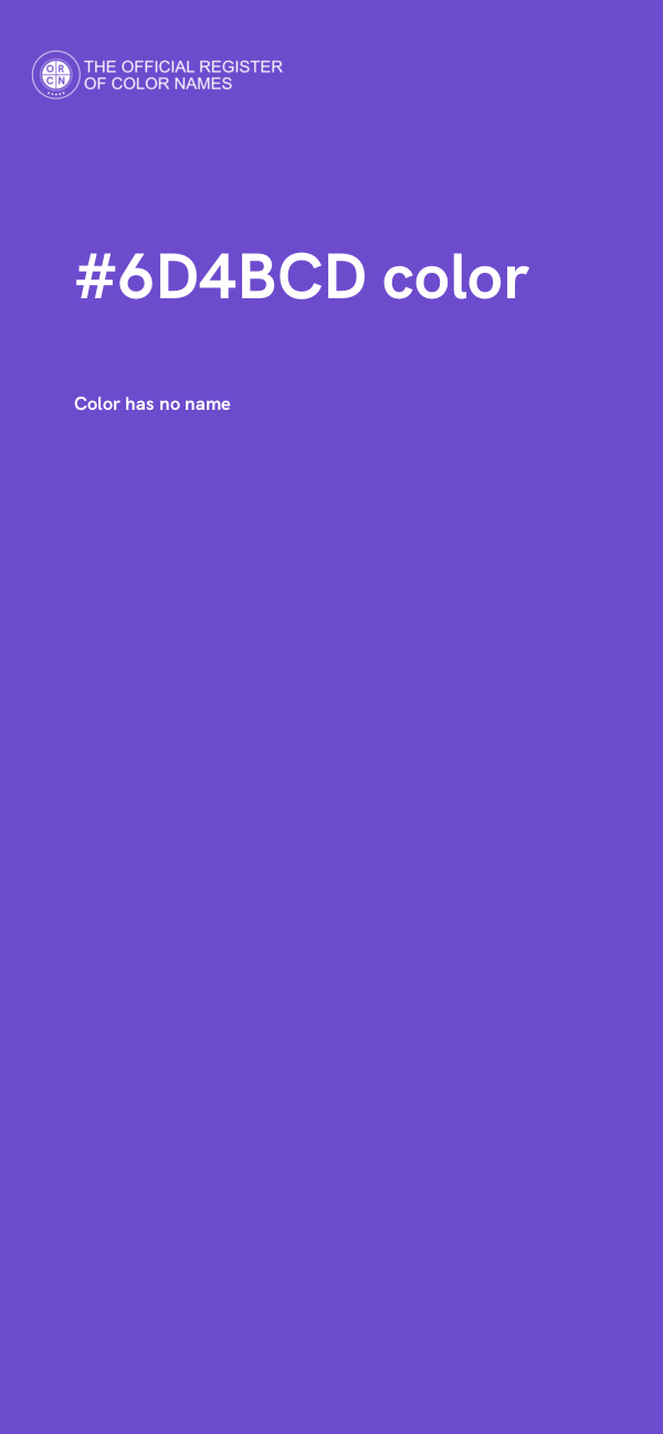 #6D4BCD color image
