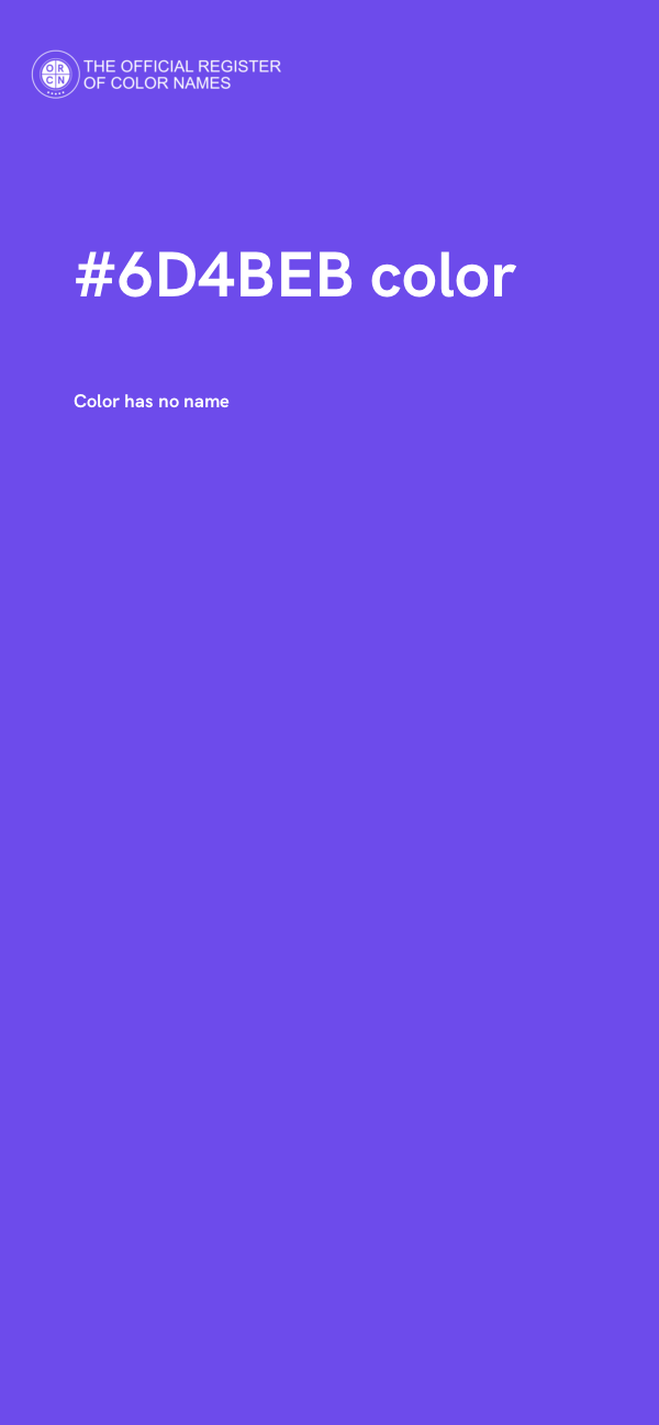 #6D4BEB color image