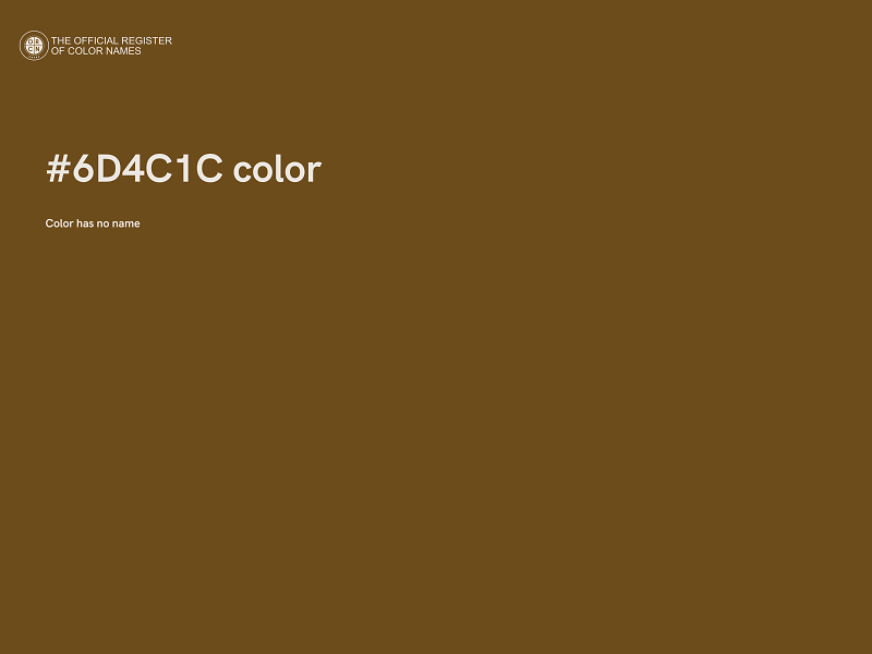 #6D4C1C color image