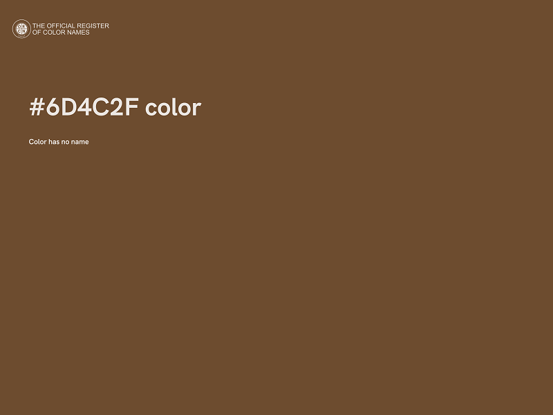 #6D4C2F color image