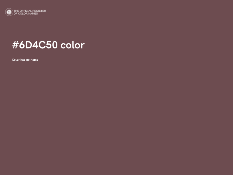 #6D4C50 color image
