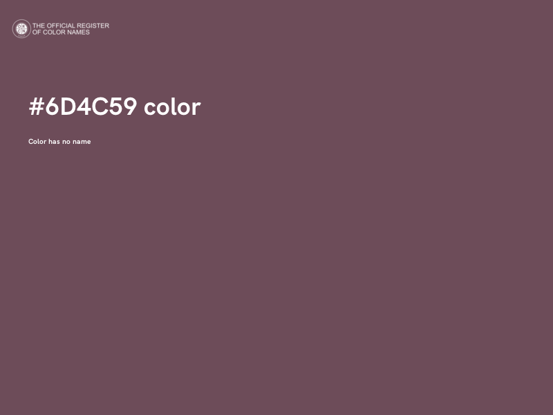 #6D4C59 color image
