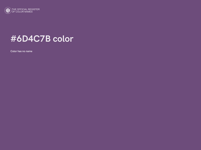 #6D4C7B color image