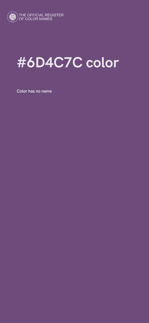 #6D4C7C color image