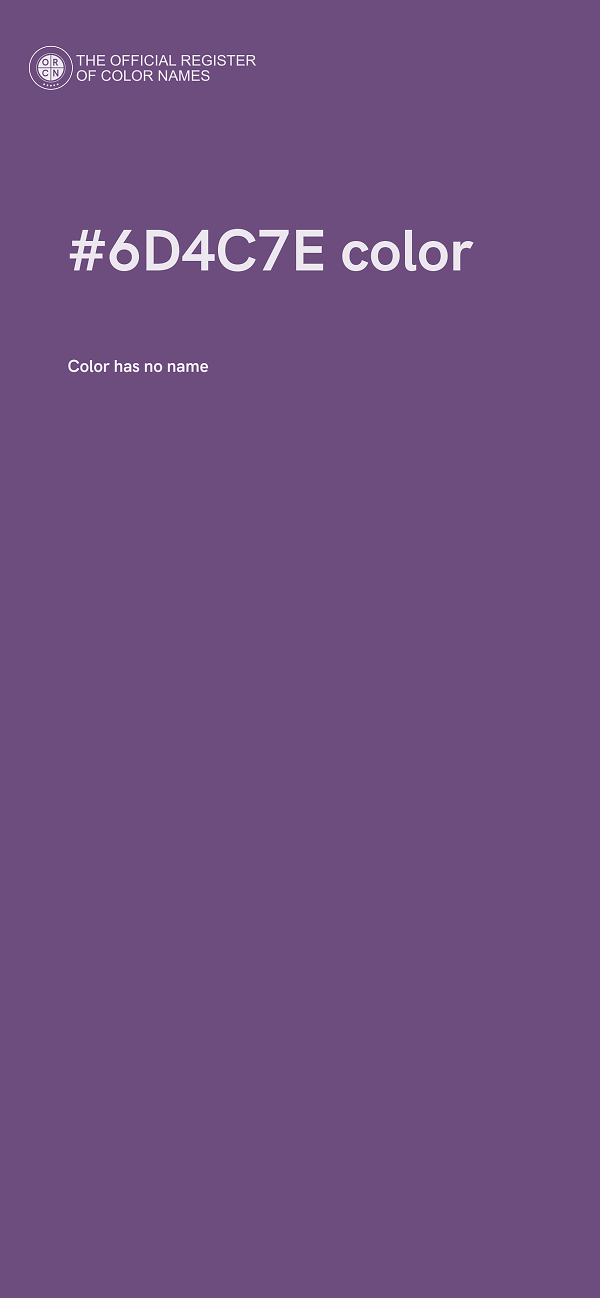 #6D4C7E color image