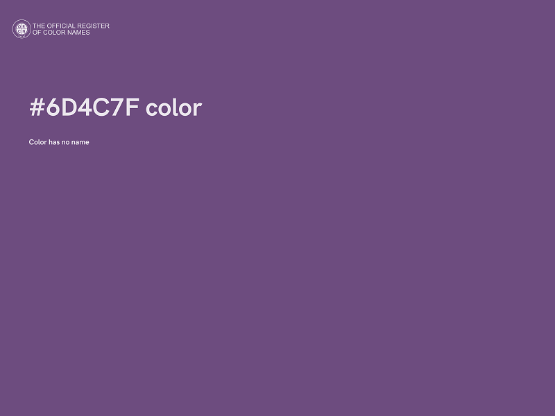 #6D4C7F color image