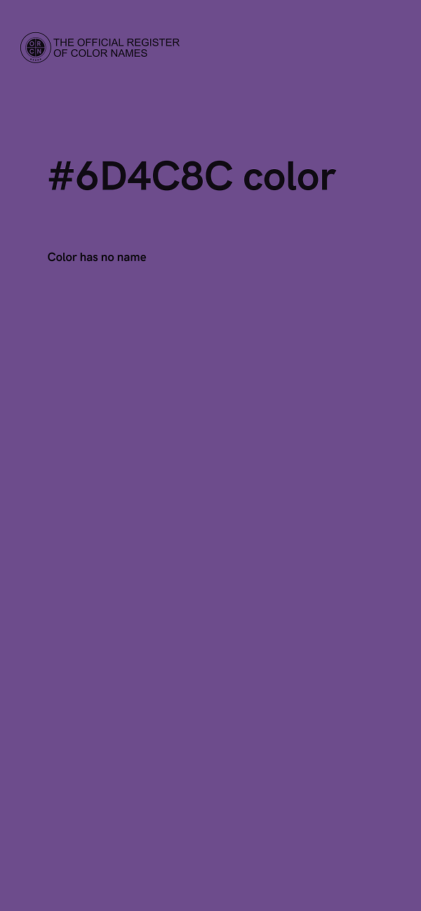#6D4C8C color image