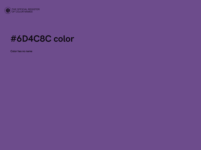 #6D4C8C color image