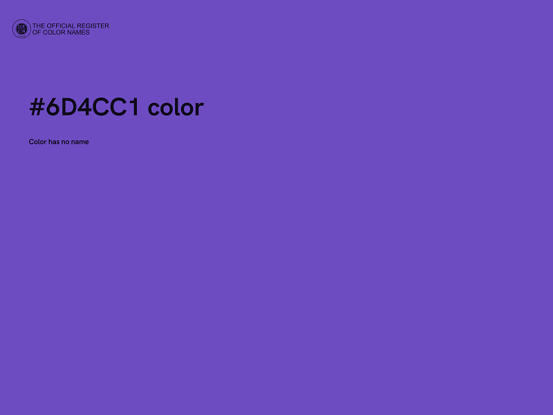 #6D4CC1 color image