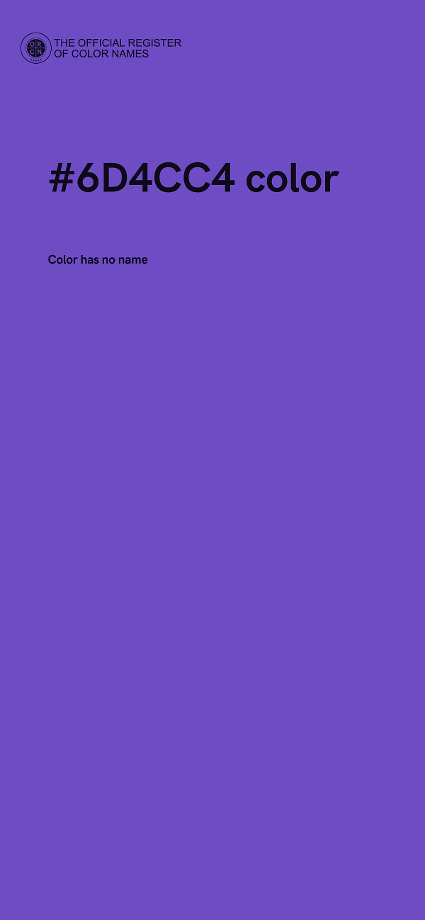#6D4CC4 color image