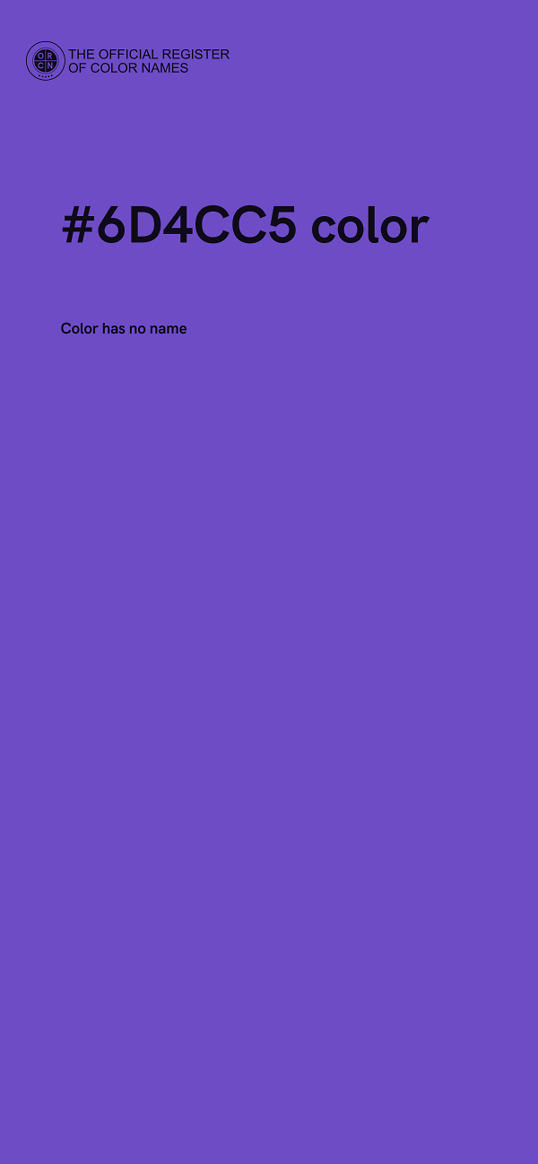 #6D4CC5 color image