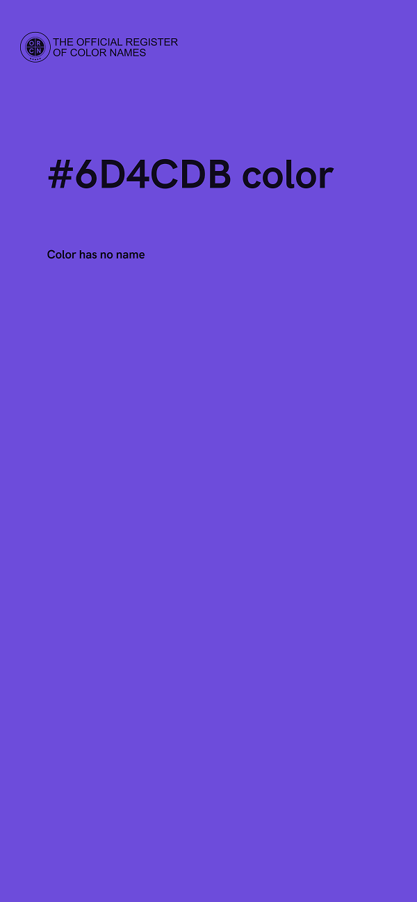 #6D4CDB color image
