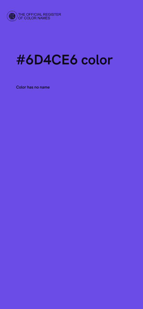 #6D4CE6 color image