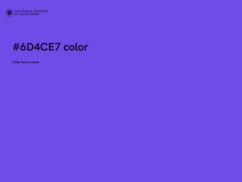 #6D4CE7 color image