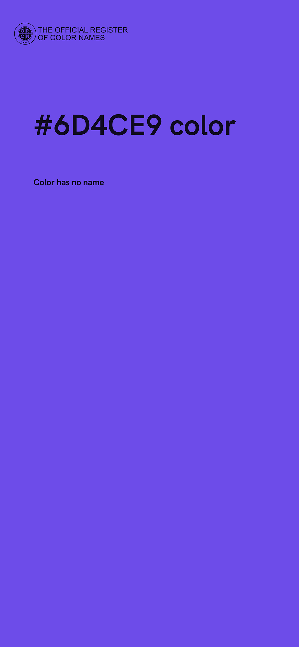 #6D4CE9 color image