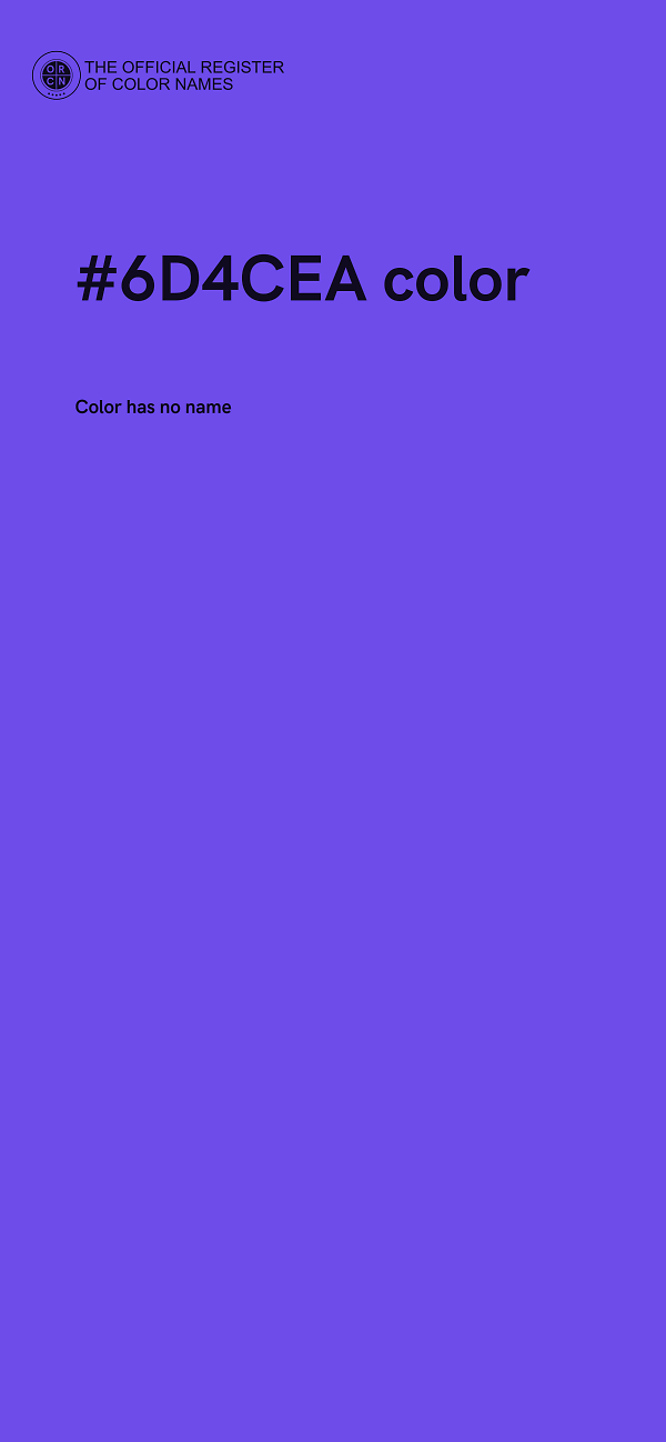 #6D4CEA color image
