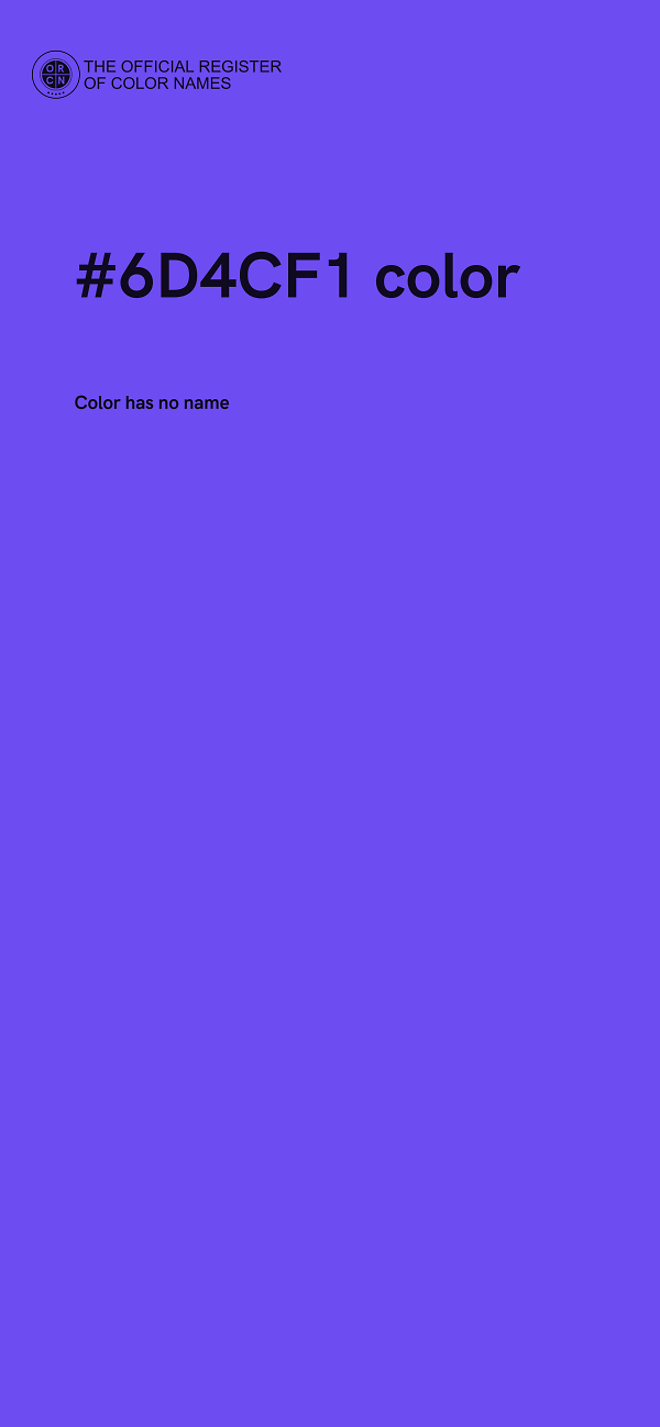 #6D4CF1 color image