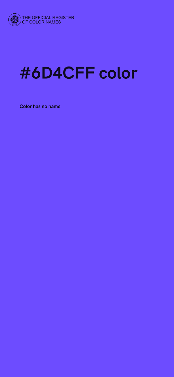 #6D4CFF color image