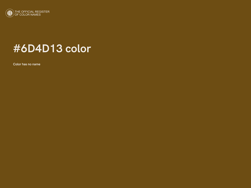 #6D4D13 color image