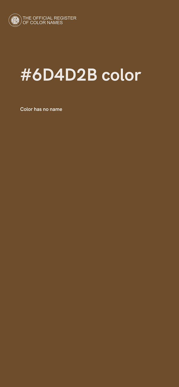 #6D4D2B color image