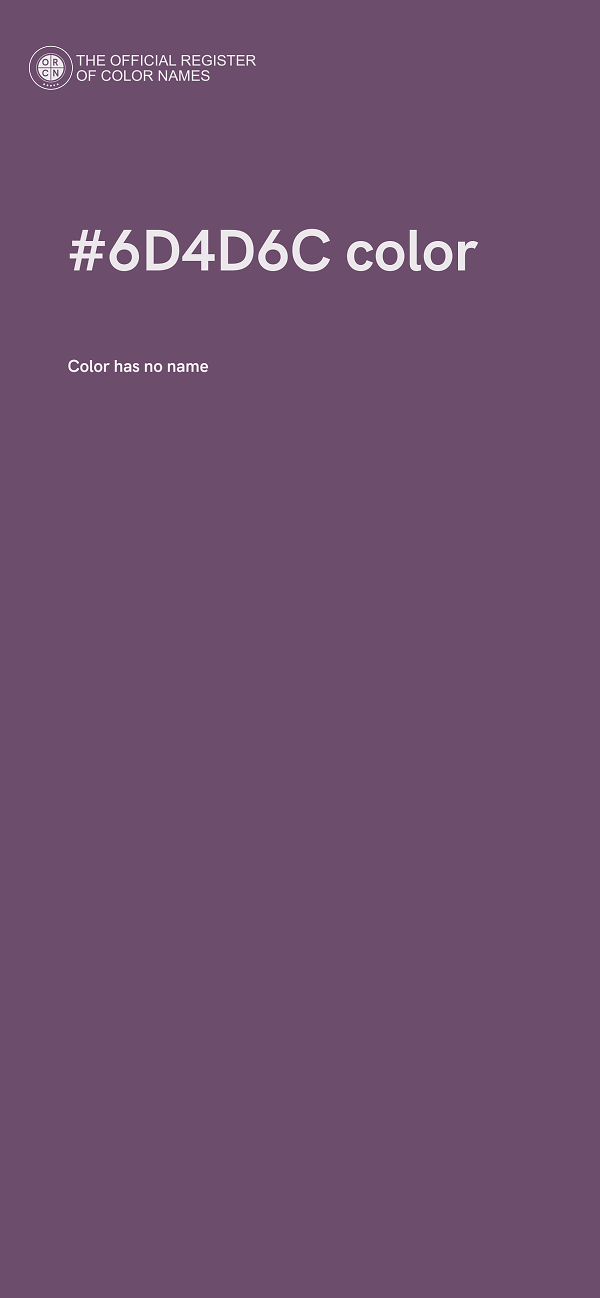 #6D4D6C color image