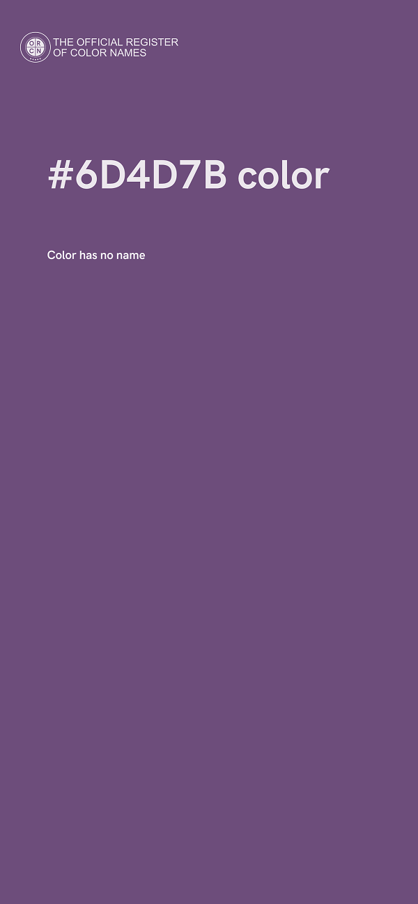 #6D4D7B color image