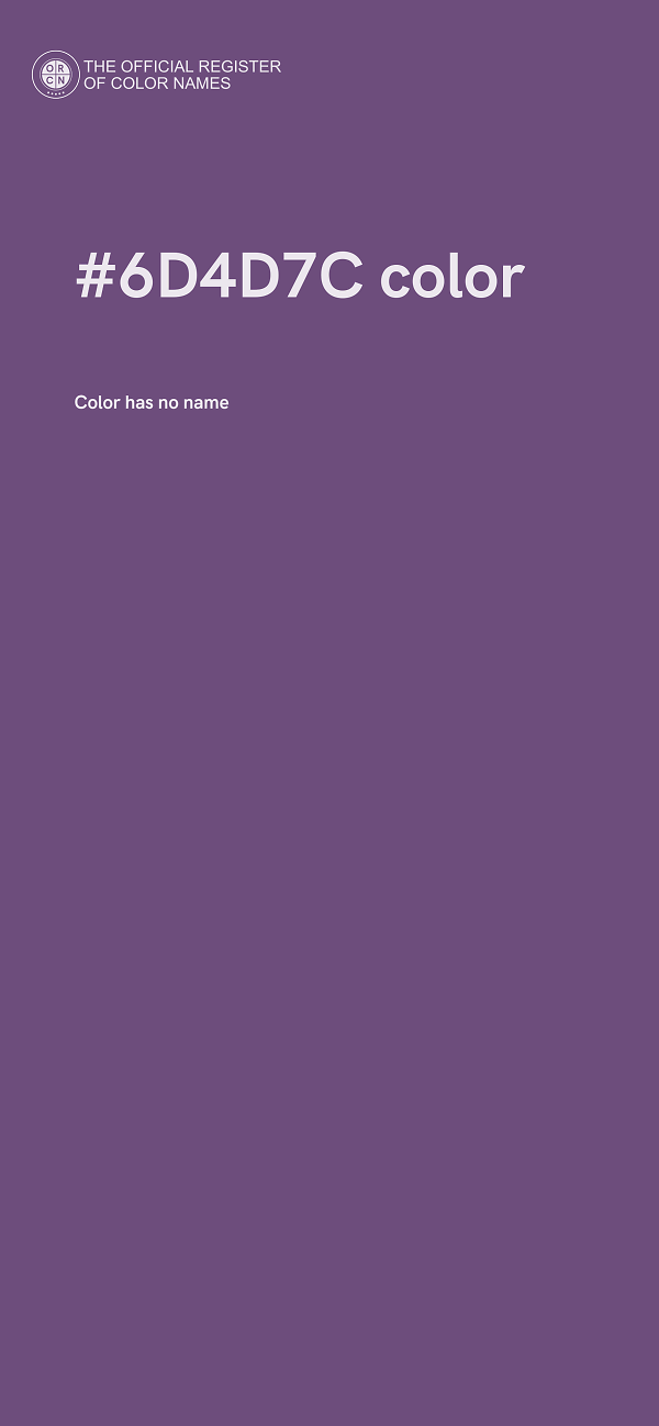 #6D4D7C color image