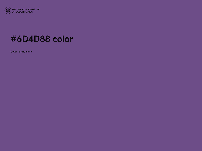 #6D4D88 color image