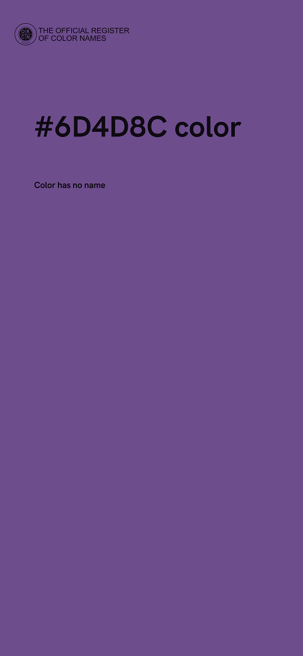 #6D4D8C color image
