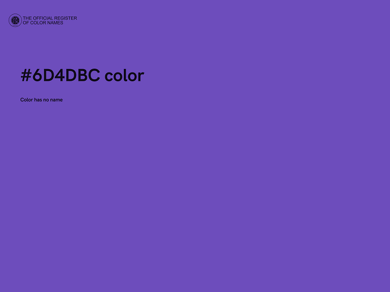 #6D4DBC color image