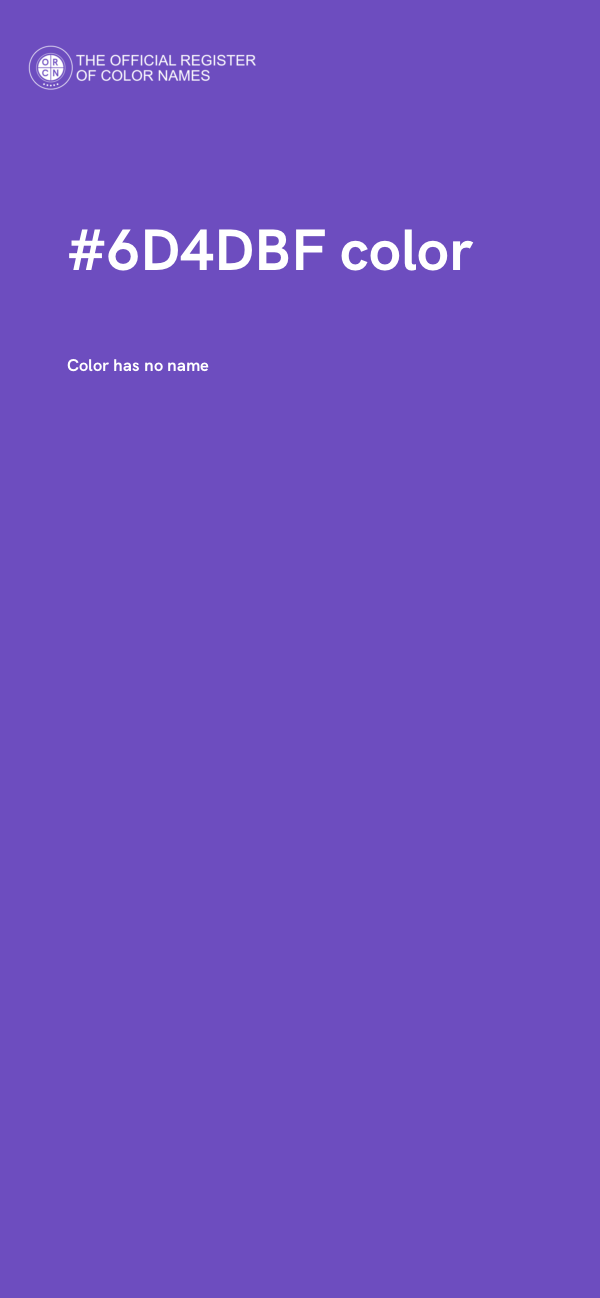 #6D4DBF color image