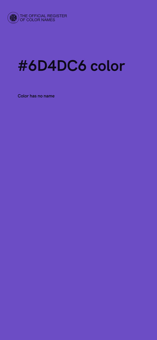 #6D4DC6 color image