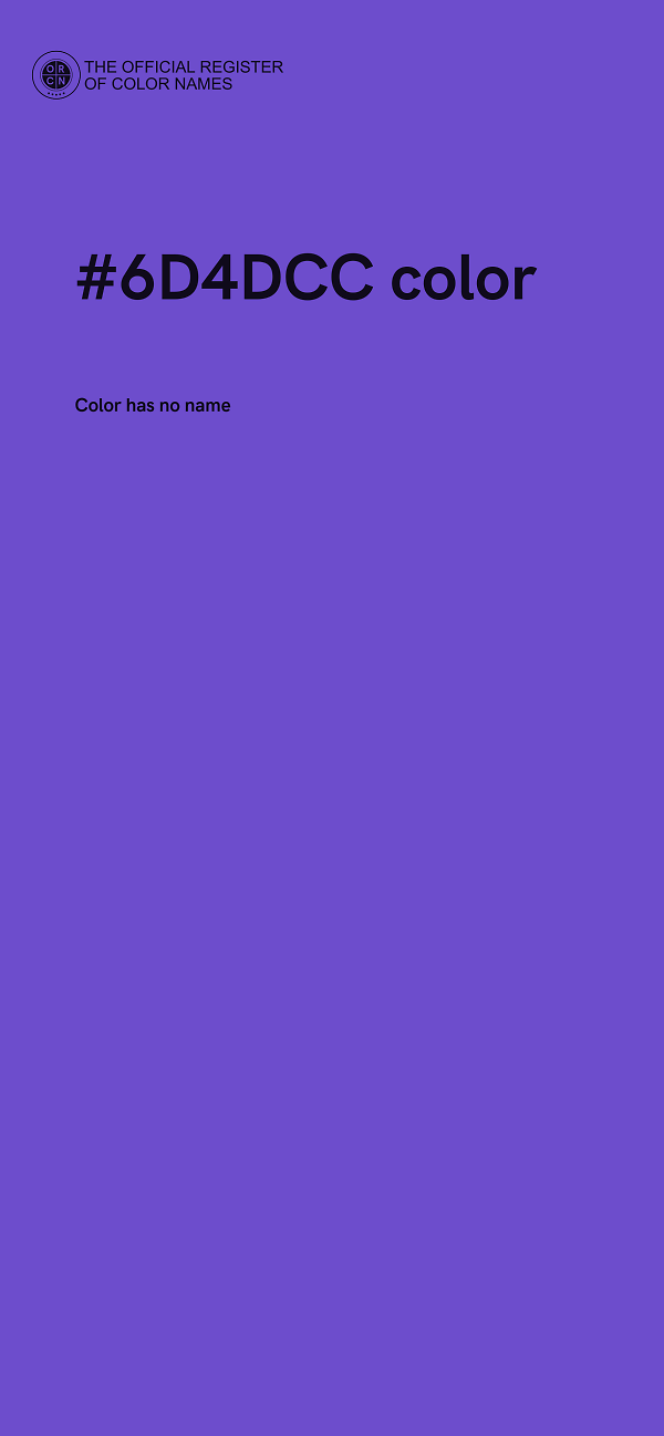 #6D4DCC color image