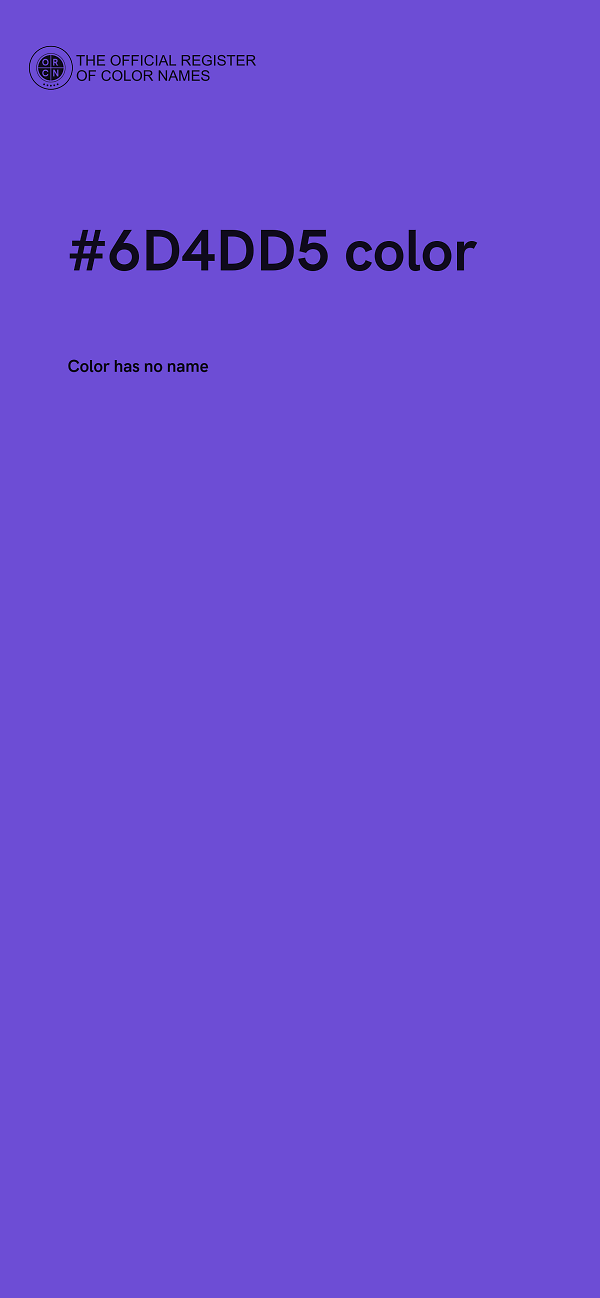 #6D4DD5 color image