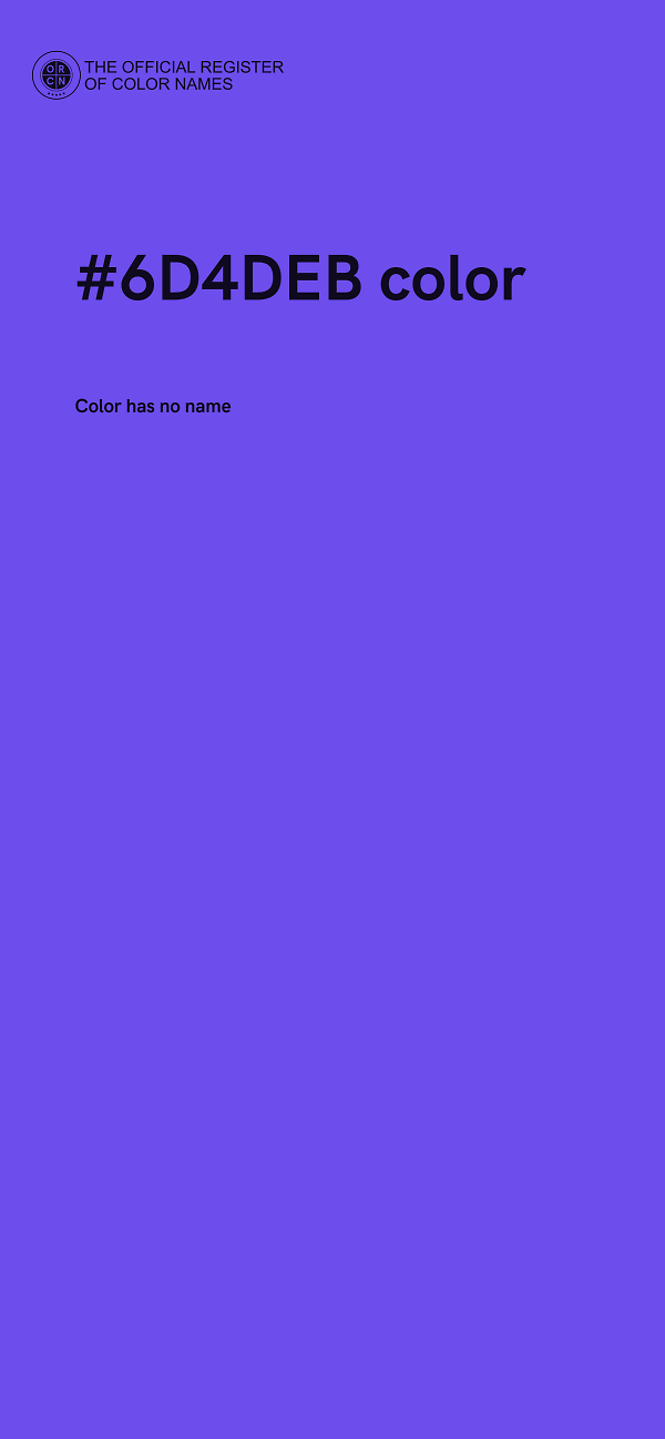 #6D4DEB color image